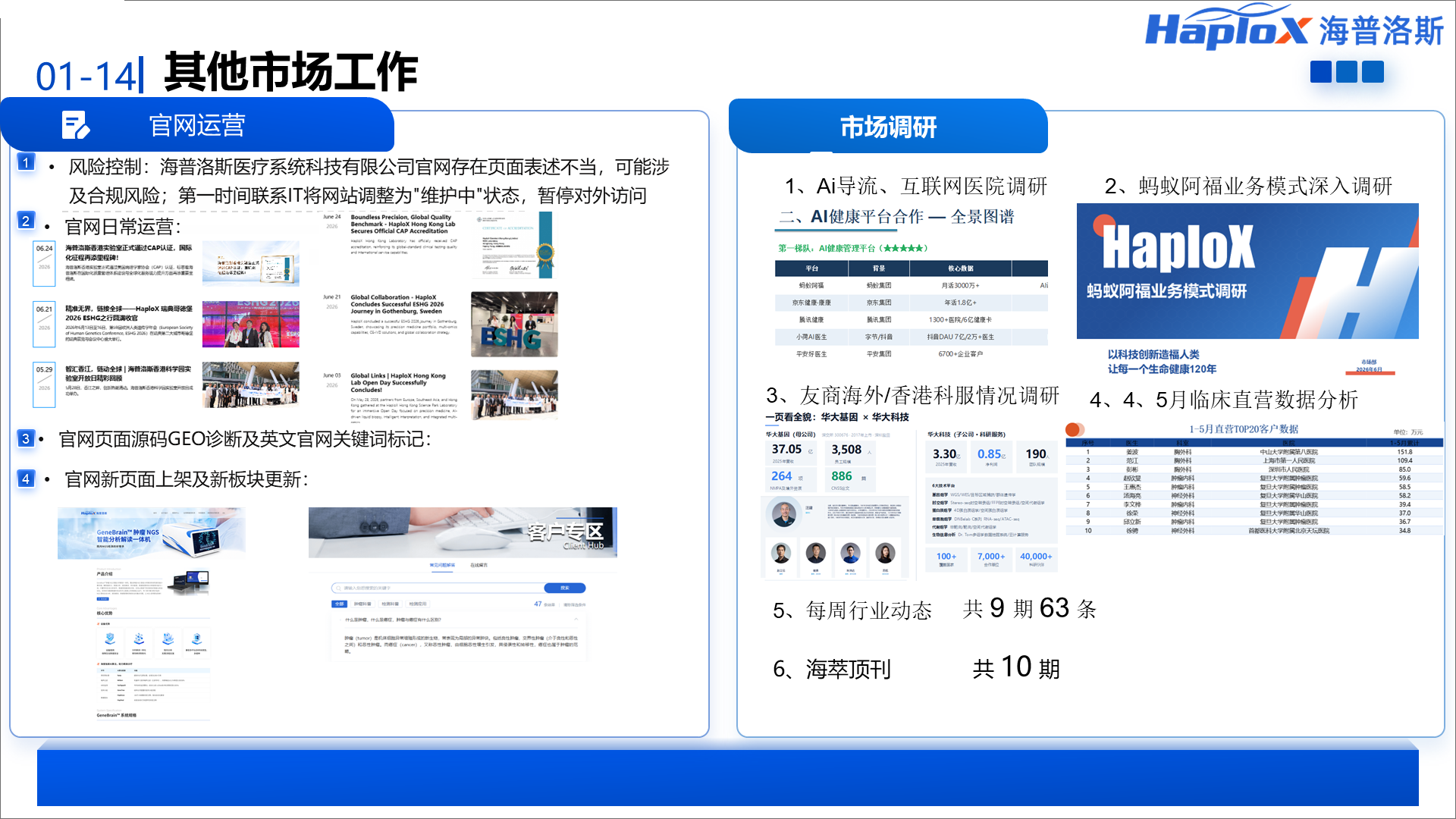 其他市场工作汇报页